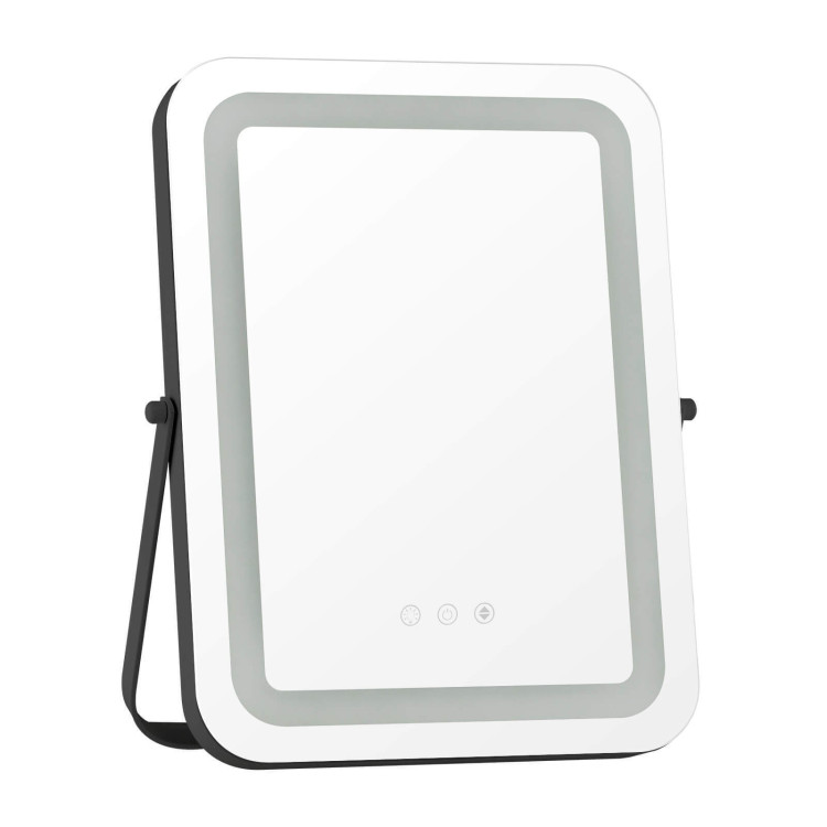 16 x 12 Inch Rectangular Vanity Makeup Mirror with 3 Color Dimmable Lighting