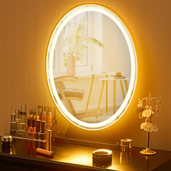 Hollywood Vanity Lighted Makeup Mirror Remote Control 4 Color Dimming - Image 7