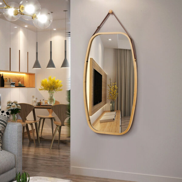 30 Inch Modern Rectangle Wall Hanging Framed Mirror - Image 6