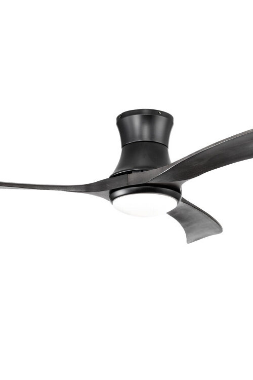 52 Inch Flush Mount Ceiling Fan with LED Light