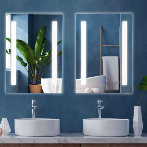 27.5-Inch LED Bathroom Makeup Wall-mounted Mirror - Image 9