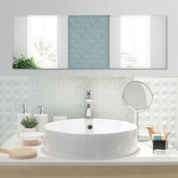 43 x 15 Inch Wall Mounted Frameless Full Length Mirror - Image 6