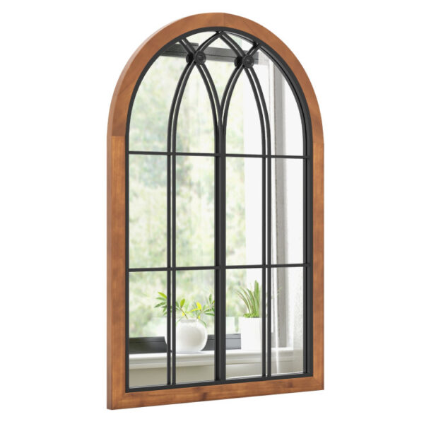 Arched Window Finished Mirror with Back Board - Image 8