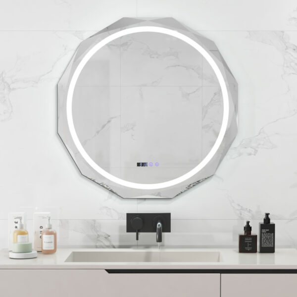 Defogging LED Bathroom Mirror with Stepless 3 Colors Temperature - Image 7