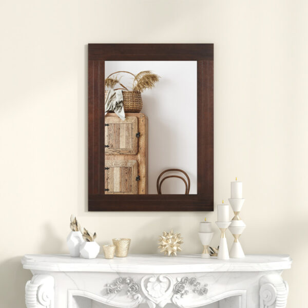 Wood Framed Wall Mirror for Bedroom Living Room Vanity Entryway - Image 5