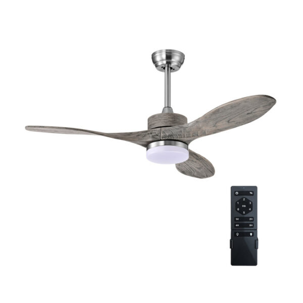 48 Inch Wood Ceiling Fan Indoor with LED Lights and 6 Speed Levels