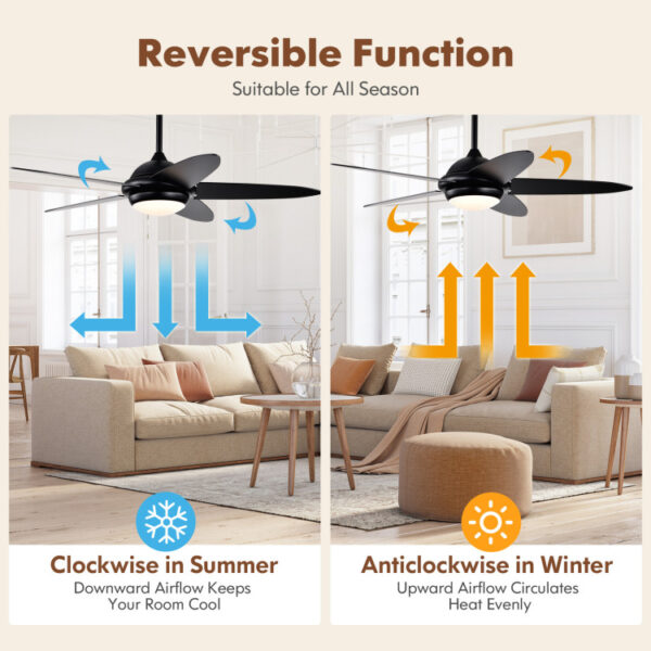 52 Inch Ceiling Fan with Lights and 3 Wind Speeds - Image 5