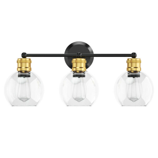 Modern 3-light Bubbled Glass Vanity Light - Image 5