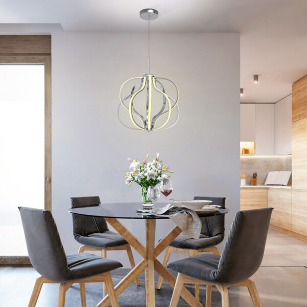 Modern Dimmable Warm White LED Chandelier - Image 7