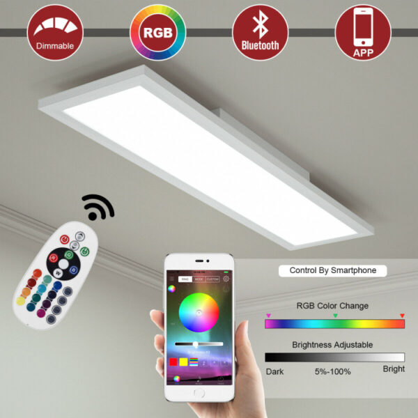 18W RGB LED Ceiling Light with Remote Control - Image 9