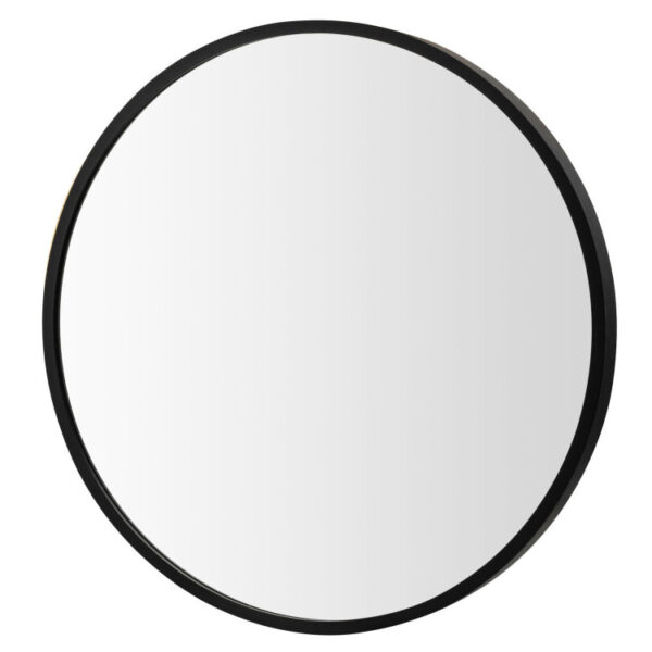 16-inch Round Wall Mirror with Aluminum Alloy Frame