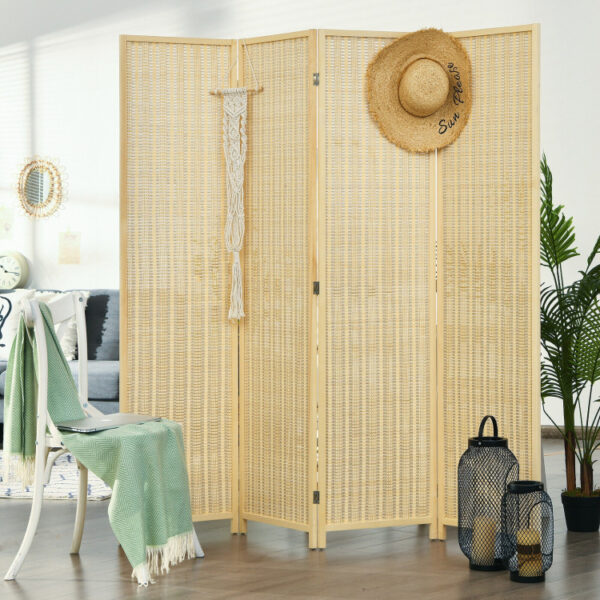 6 ft 4 Panel Portable Folding Room Divider Screen - Image 8