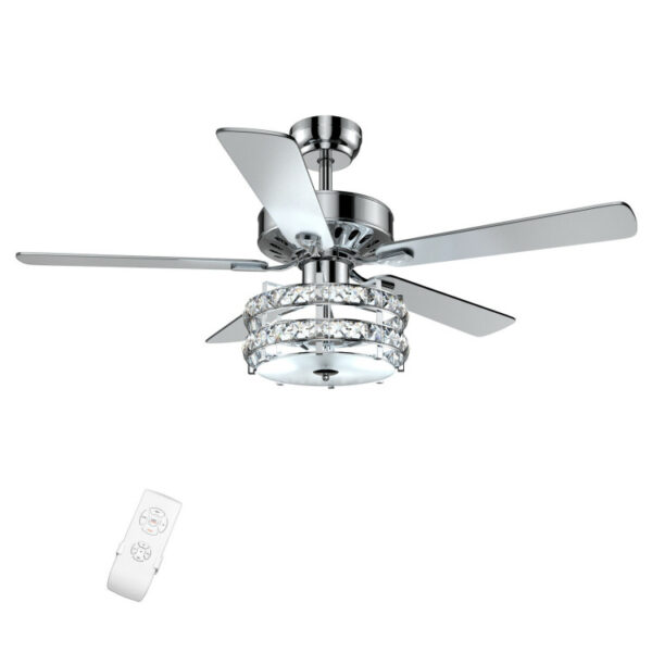 52 Inches Classical Crystal Ceiling Fan Lamp - Image 10