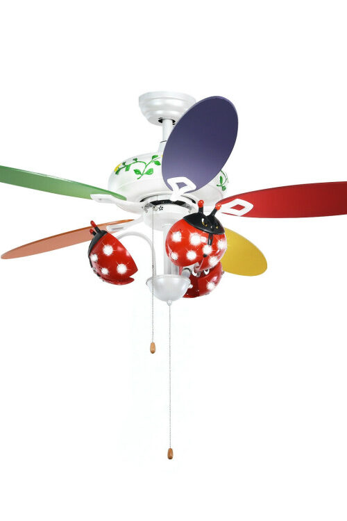 52 Inch Kids Ceiling Fan with Pull Chain Control