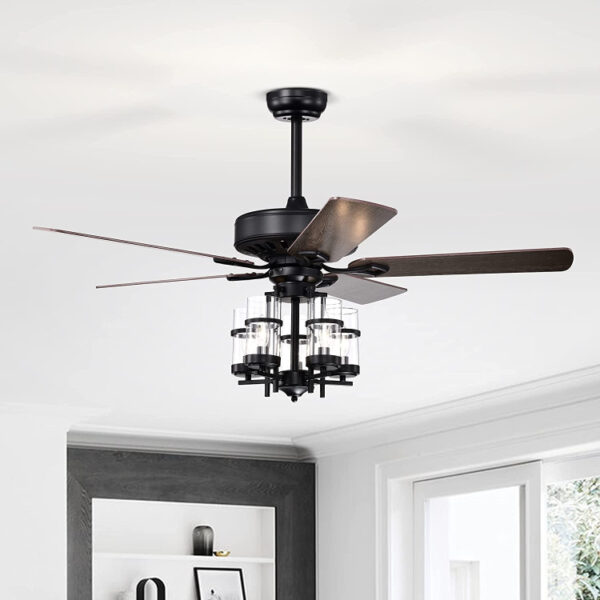 50 Inch Noiseless Ceiling Fan Light with Explosion-proof Glass Lampshades - Image 11