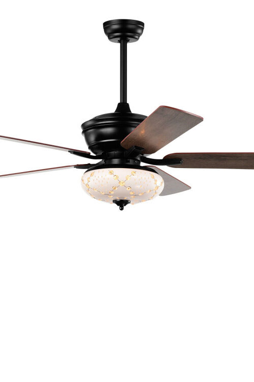 52 Inch Ceiling Fan with 3 Wind Speeds and 5 Reversible Blades