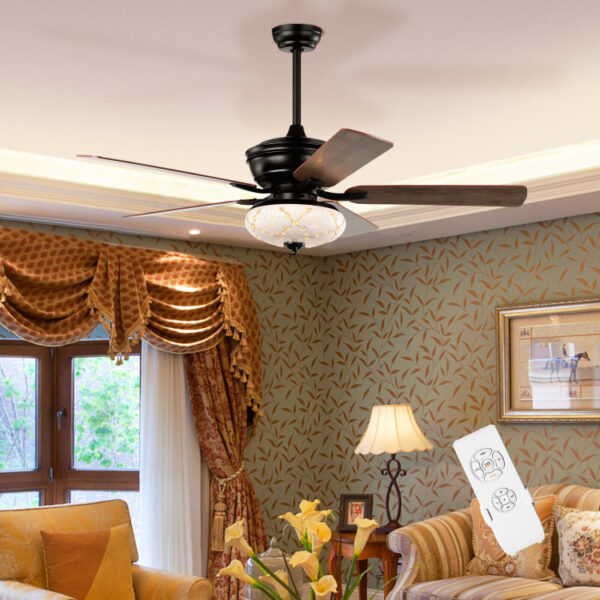 52 Inch Ceiling Fan with 3 Wind Speeds and 5 Reversible Blades - Image 10