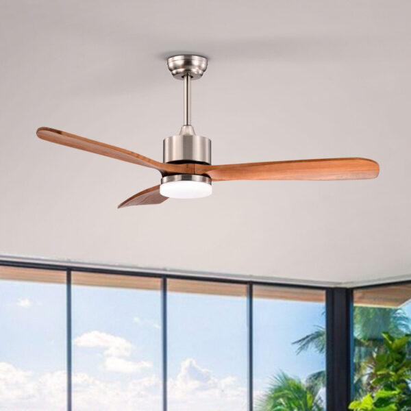 52 Inch Reversible Ceiling Fan with LED Light and Adjustable Temperature - Image 10