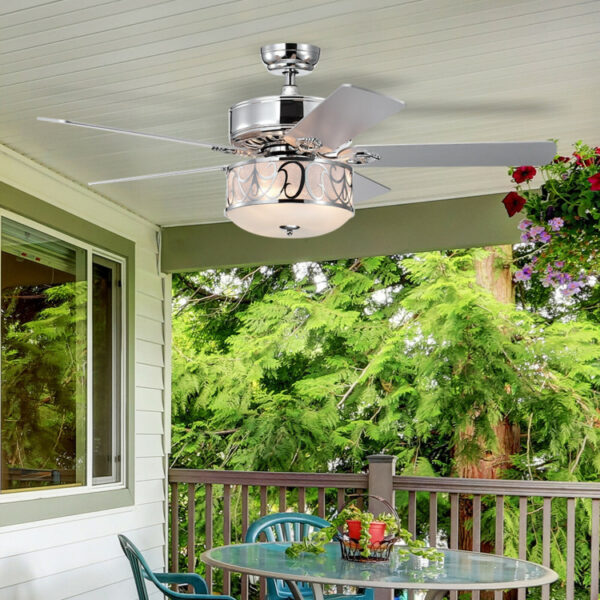 52 Inch Ceiling Fan with Light Reversible Blade and Adjustable Speed - Image 8