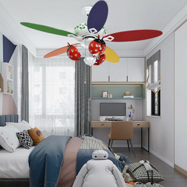 52 Inch Kids Ceiling Fan with Pull Chain Control - Image 7