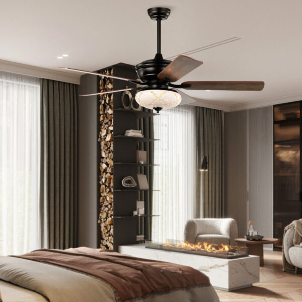 52 Inch Ceiling Fan with 3 Wind Speeds and 5 Reversible Blades - Image 6