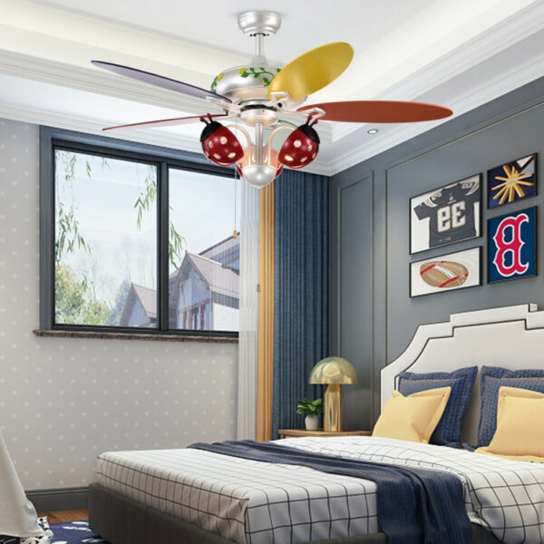 52 Inch Kids Ceiling Fan with Pull Chain Control - Image 11