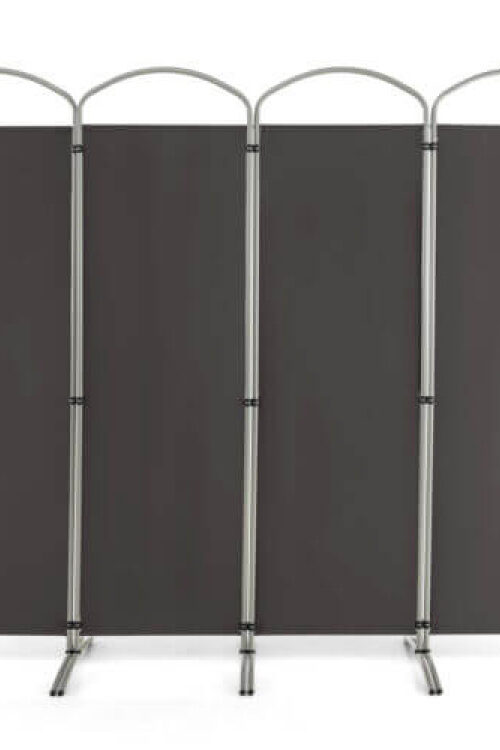 6.2Feet Folding 4-Panel Room Divider for Home Office Living Room