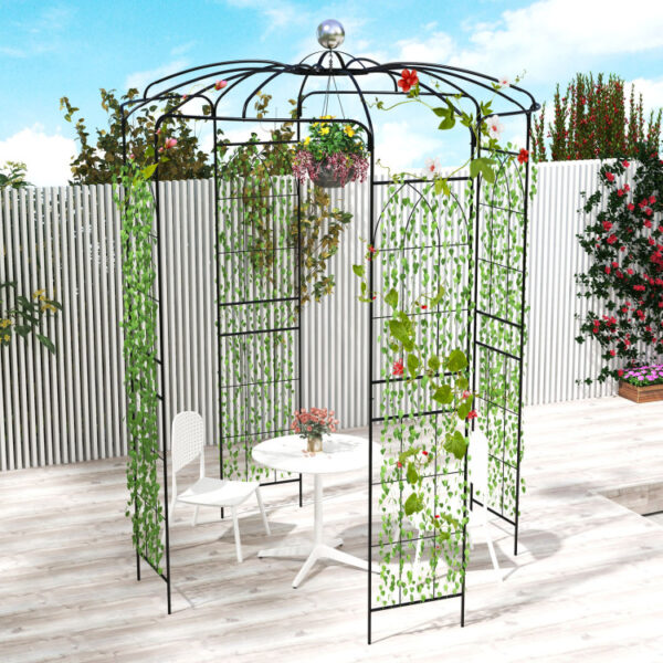 Birdcage Shape Gazebo for Climbing Plants and Wedding Ceremony Decoration - Image 9