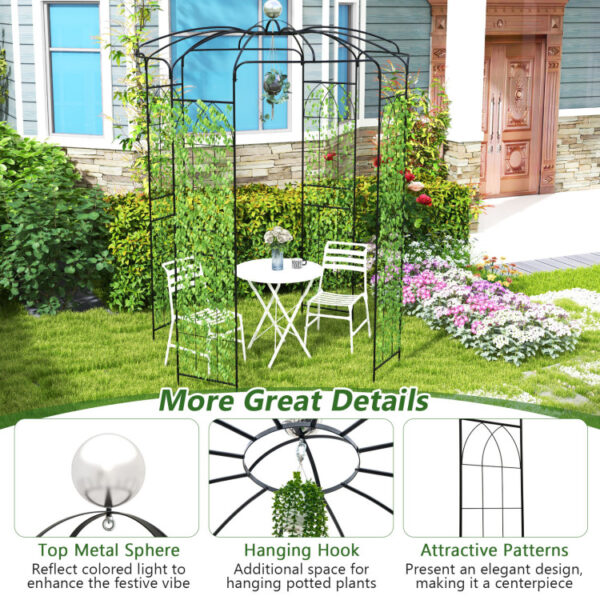 Birdcage Shape Gazebo for Climbing Plants and Wedding Ceremony Decoration - Image 5