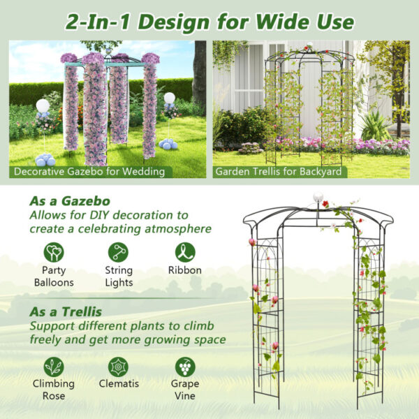 Birdcage Shape Gazebo for Climbing Plants and Wedding Ceremony Decoration - Image 4