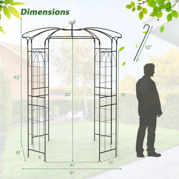 Birdcage Shape Gazebo for Climbing Plants and Wedding Ceremony Decoration - Image 7