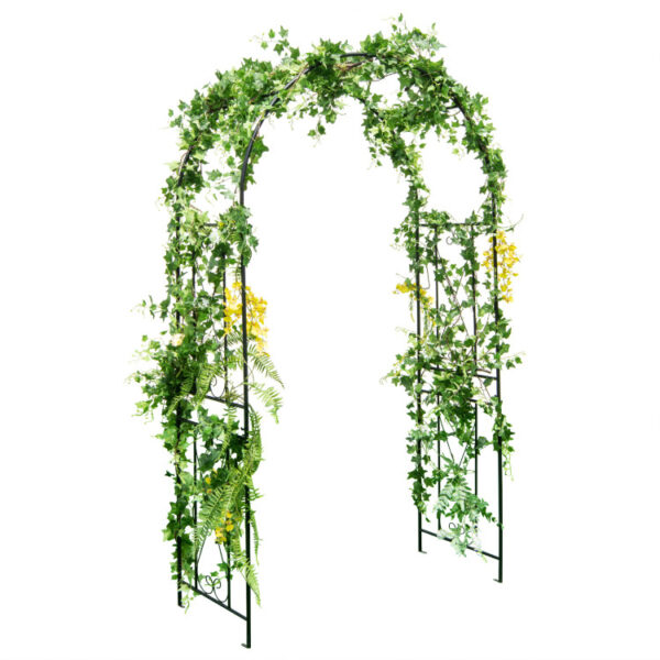 Patio Plant Stand Rack Archway Garden Arch Arbor Trellis