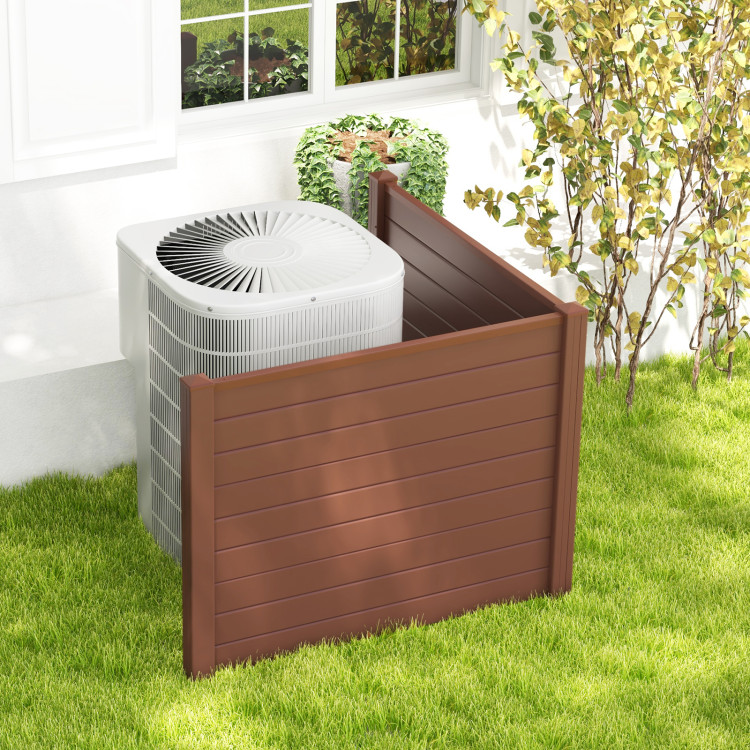 Outdoor PVC Air Conditioner Fence with 20 Inch Long Stakes - Image 10