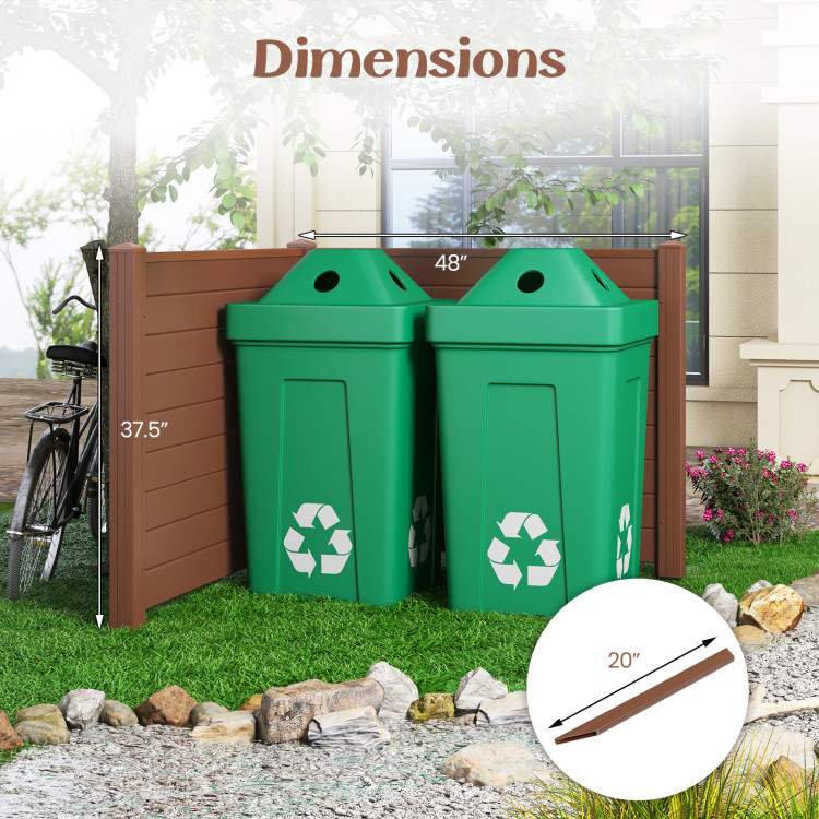 Outdoor PVC Air Conditioner Fence with 20 Inch Long Stakes - Image 8