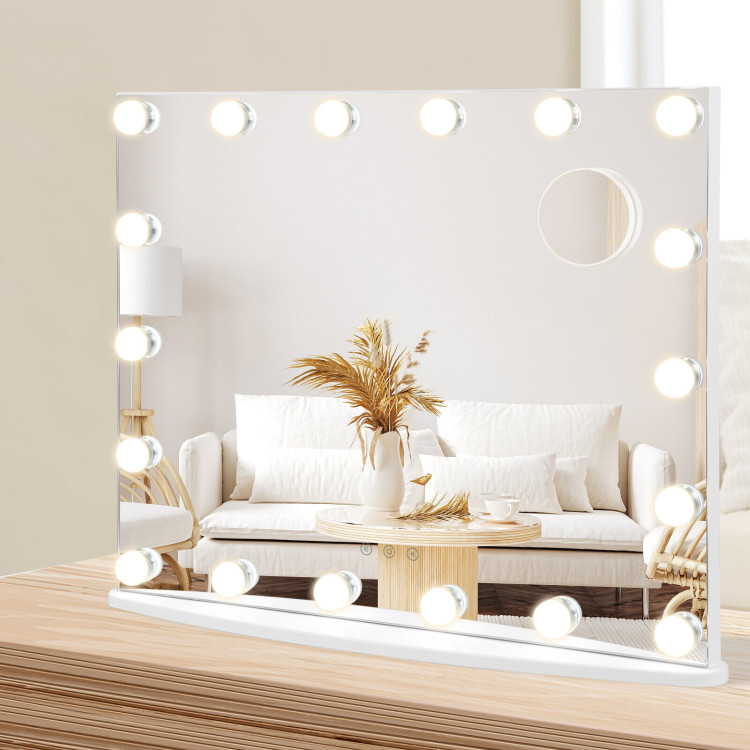 Vanity Mirror with 18 Dimmable LED Bulbs and 3 Color Lighting Modes - Image 11