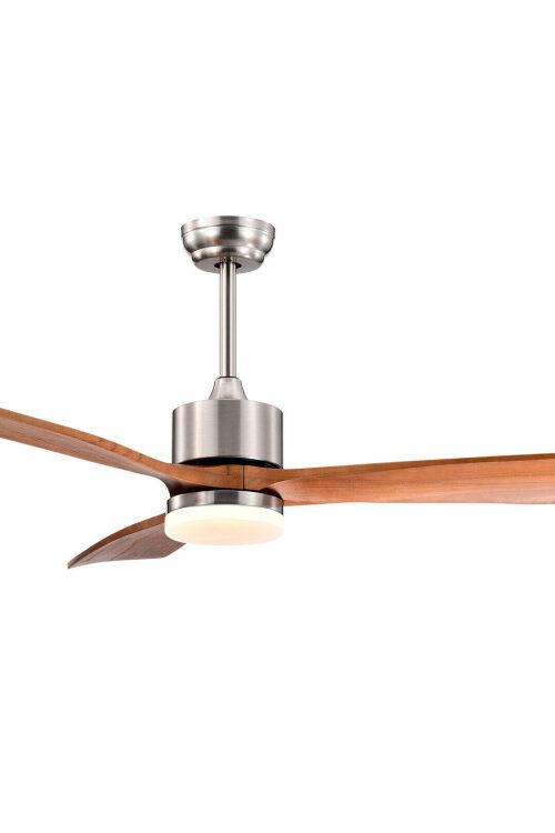 52 Inch Reversible Ceiling Fan with LED Light and Adjustable Temperature